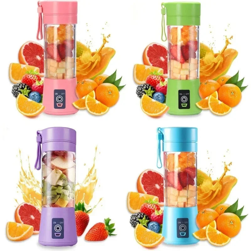 Mini 380ML Portable Blender for Shakes and Smoothies Rechargeable USB Traveling Fruit Juicer Cup Hand Fruit Blender Juicing Cup
